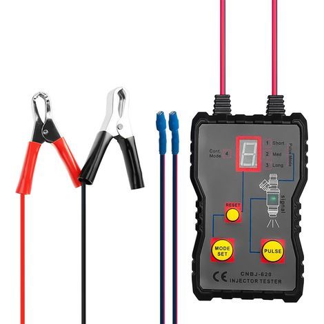Testeur d'injecteurs automatique à 4 modes + kit de nettoyage et d'adaptation pour injecteurs de carburant (assemblage à réaliser soi-même) (1/4)