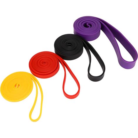 4er-Set Fitnessband Gymnastikband Widerstandsband comme Theraband Yoga schlank GUT