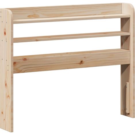 Maison Exclusive - Cabecero de cama con estantes madera maciza de