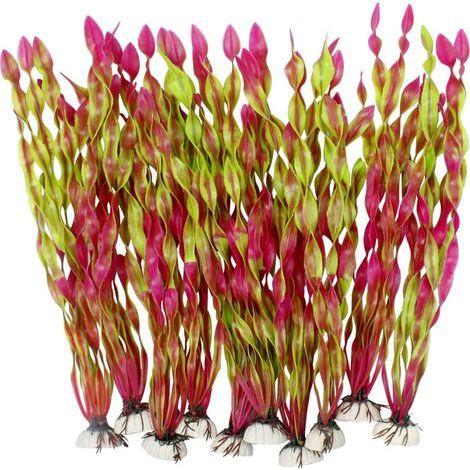Plante d'eau artificielle en spirale, 10 pièces,-vert raisin (1/2)