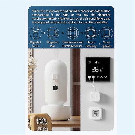 Télécommande sans fil tactile Tuya Smart Life BLE pour robot : contrôle par écran tactile compatible avec Alexa Home (1/5)