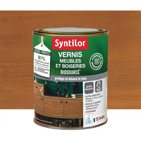 Vernis Meubles Et Boiseries Biosourcée SYNTILOR Chêne Moyen Mat 0,25 L (1/2)