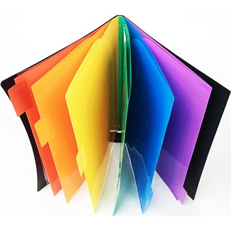Dossier pour Rangement Documents Bureau Sécurité de Stockage pour Plastique A4 en Plastique Noir Accordéon pour Occasions Professionnelles et Scolaires (1/5)