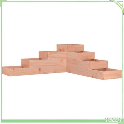 Jardinière de jardin - FAFEICY - 825329 - Bois Douglas massif - 4 niveaux - Forme en L 106 x 104,5 x 36 cm (1/5)