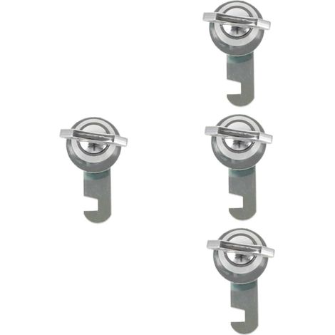Lot de 8 verrous de sécurité pour armoires avec loquet rotatif (1/5)
