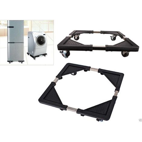 Trade Shop - Sockelträger für Kühlschrank, Waschmaschine, mit Rädern, kleine Platte - (1/2)