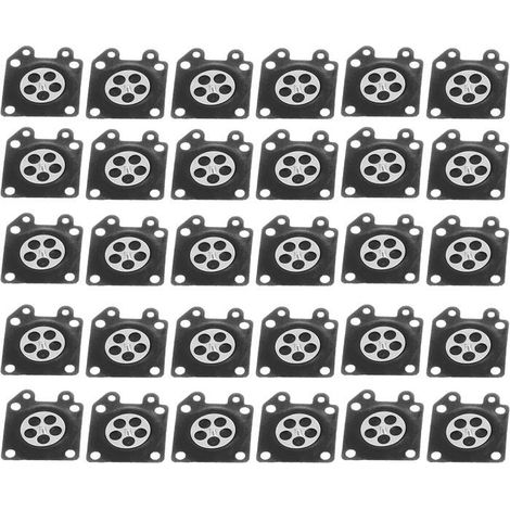 Kit de 30 membranes de carburateur pour moteurs ZAMA 2500, 3800, 4500, 5200 et 5800. (1/4)