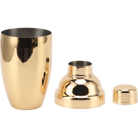 Cocktailshaker aus goldfarbenem Edelstahl – Rührstab für Bar und Zuhause – Rostbeständig, ideal für Milchtee und Mixgetränke (1/5)