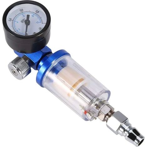 Pulvérisateur pneumatique à régulateur d'air et Compteur + Séparateur d'huile et Filtre à Eau (1/5)