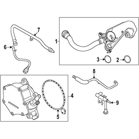 The PC3Z-6A785-A is suitable for the oil separator components of the Ford Super Duty 20-24. (1/5)