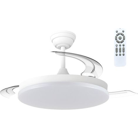 Ventilador LED aspas retráctiles Azura CCT Dim (45W) (1/5)