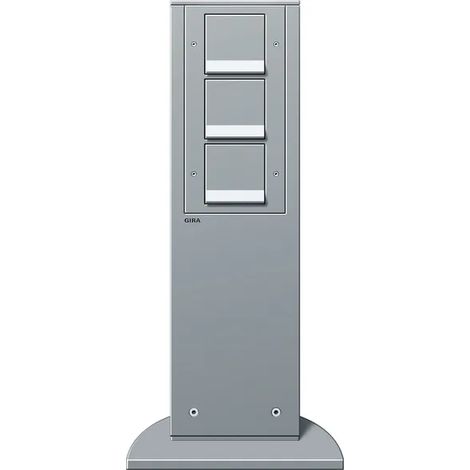 Gira Columna eléctrica 3x SCHUKO SP 491 mm Gira Columna de energía F Aluminio [134126], 1341 26
