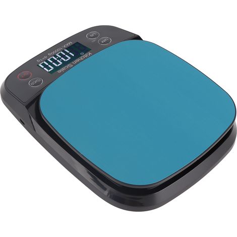 Wasserdichte Küchenwaage, 10 kg, 1 g, hohe Genauigkeit, Digitalanzeige, kleine elektronische Lebensmittelwaage mit Wiegefunktion (1/5)