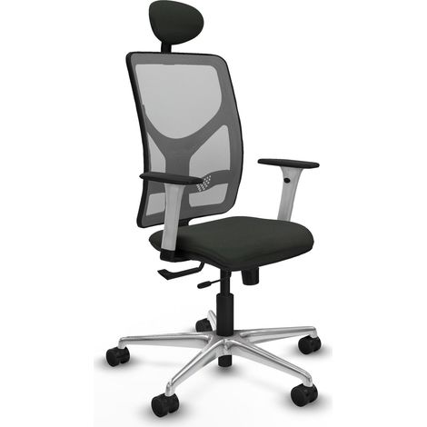 Silla de oficina piqueras y crespo Motilla gris respaldo fijo (1/2)