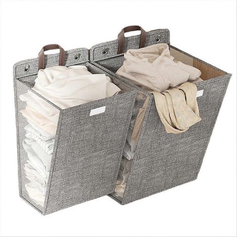 Linge panier, Punch-Free mural linge filet, vêtements rangement (1/5)