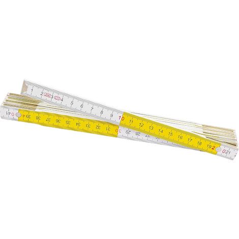 Kippen 1163BX - Doppiometro Rigido Pieghevole con Stecche in Legno Bicolore. (1/2)