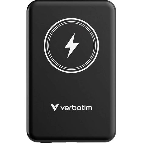Verbatim Charge 'n' Go Magnetic Wireless Power bank 5000 mAh Ricarica rapida, Ricarica rapida 3.0, Consegna di potenza (1/5)