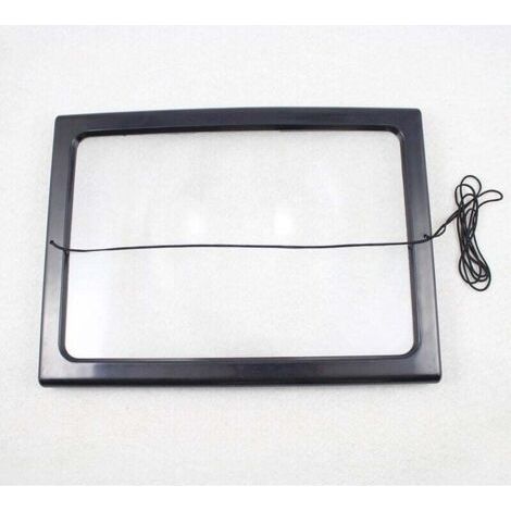 A4 Pleine Page Loupe de Lecture Loupe avec 4 LED Lampe Lentille de Grossissement 3X