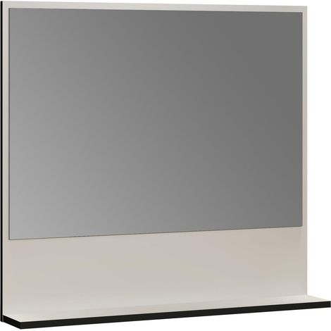 Miroir Mural - Gris Clair - 80 x 74 x 14 cm - Miroir de Salle de Bain avec Surface de Rangement de 80 cm (1/5)