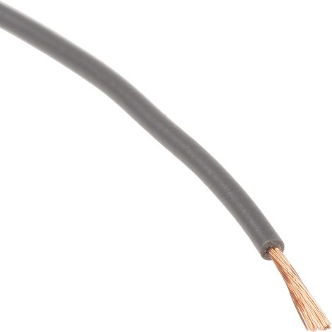 Fil électrique RS PRO, 3 0,26 mm² 23 AWG, 250 V, PVC Gris, 100m ( Prix pour Bobine de 100 Mètres ) (1/5)