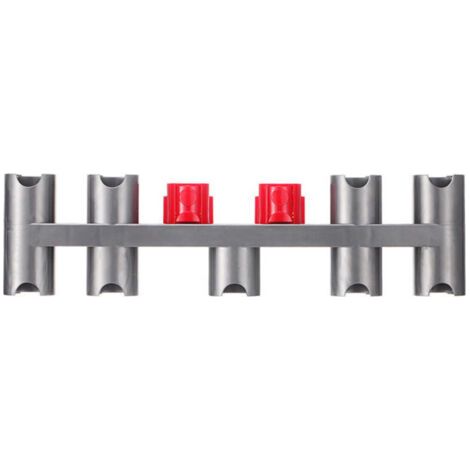 Support Accessoires pour Dyson V11 V10 V8 V7 V15 SV10 SV11, Support Mural Organisateur pour Dyson Aspirateur Balai avec 9 Prises de Rangement- (1/3)