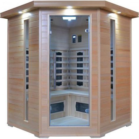 Bagno Italia Sauna Infrarossi da 150x89x84 cm 4 posti radio ionizzatore e cromoterapia inclusi (1/4)