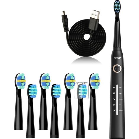 Brosse à dents électrique sonique avec 5 modes de nettoyage (1/5)
