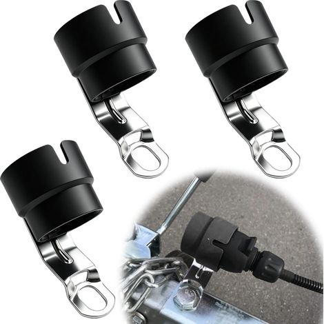 3PCS Support de Prise de Remorque 7 et 13 Broches, Support de Fiche Rotatif avec Plaque de Montage Métallique, Adapté pour Remorque de Voiture et Chariot (1/5)