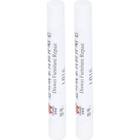 2 pièces Crayon de Réparation pour Parquet et Meubles, Correcteur de Rayures Blanc pour Bois et Composite (1/5)
