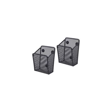 Pièces Porte Stylo En Maille Magnétique, Panier Rangement Magnétique, Noir Métal Maille Magnétique Boîte Rangement Pour Réfrigérateur, Accessoires Casier, Organisateur Fournitures Bureau (A) - Crezuo