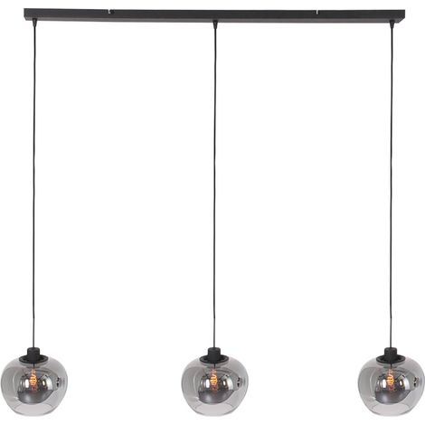 [GEBRAUCHT] B-Ware Steinhauer Hängelampe Pendelleuchte Lotus Schwarz Glas Hauptlicht 1899 Zw