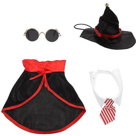 4-teiliges Halloween-Haustierkostüm für Halloween-Dekorationen