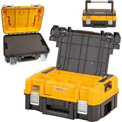 Dewalt DWST83344-1 TSTAK 2.0 IP54 Stackable Power Tool Storage Box + Foam Inlay (1/4)