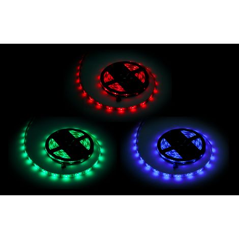 Striscia LED RGB 5050SMD 12V 24W colorata impermeabile, stringa di diodi Rebel da 5 m (1/5)