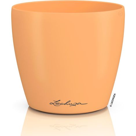 LECHUZA® Übertopf CLASSICO Color DECO 12 Papaya apricot Ø 13 cm - Kunststoff