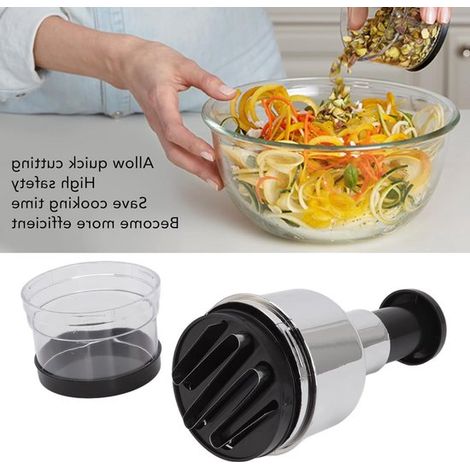 Allecto, Cortador de verduras, Picadora de acero inoxidable, Multifuncional, Manual, Para cebollas y ajos, Apto para verduras, Compacto (1/5)