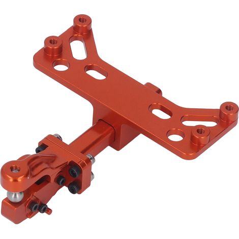 Support de crochet d'attelage réglable en alliage d'aluminium pour voiture RC SCX6 1/6, orange (1/5)
