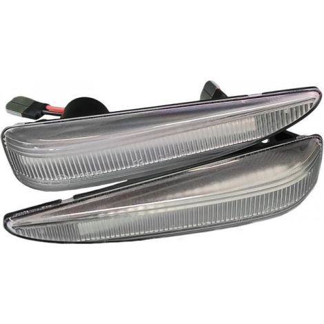 Kit Freccia Laterale a Led Side Marker Dinamica Lente Trasparente Mitsubishi Lancer