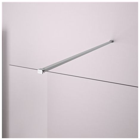 KINEDO - Barre de Renfort Droit D'Angulation Pour Paroi de Douche - Finition Chromée - Fabriquée en France - L.120 cm