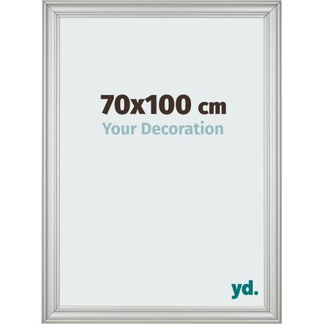 yd. - Cadre photo 70x100 - Argent Mat - MDF - Lazio