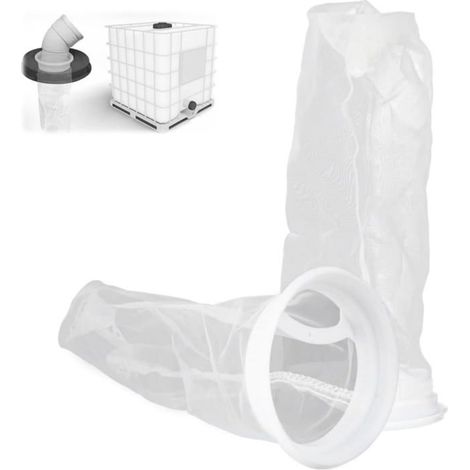 Ecleanfy - Filtre en Nylon,Couvercle Filtre à Eau de Pluie, Filet de Filtration pour Réservoir d'eau, Lavable Accessoires de Réservoir -2 PCS (1/5)