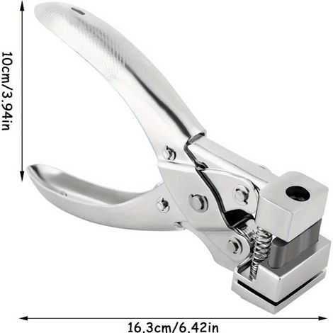 Schmetterlings-/Flugzeug-T-förmiger Locher mit Chromoberfläche für Blisterverpackungen, Ausweise, Etiketten und manuelles Stanzen. (1/4)