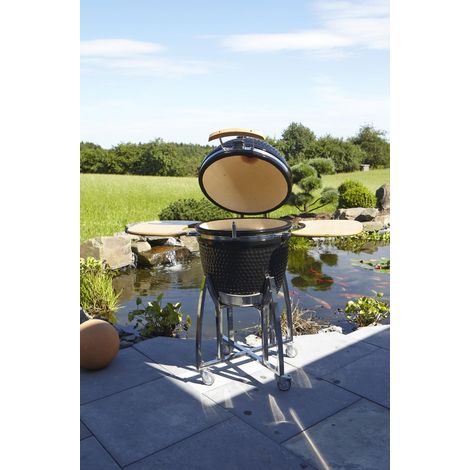 Kamado XL black inkl. Pizzastein 130 x 73 x 121 cm