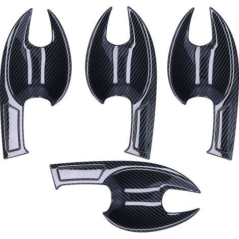 4 Pièces Protection Poignée de Portière En Fibre de Carbone pour Mazda CX-3 2016-2018 (1/5)