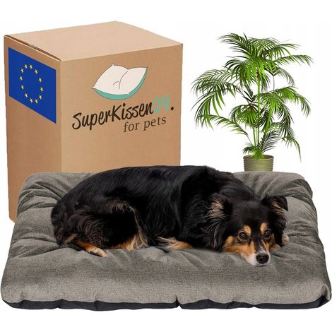 Cuccia per cani XXL, box per cani, cuscino 120x80 cm, lino impermeabile