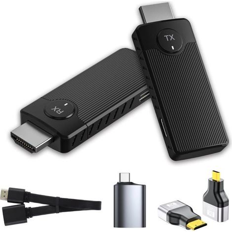 Émetteur-récepteur HDMI sans fil – Portée 50 m, 2,4/5 GHz – Plug & Play – Pour PC portable, TV (1/5)