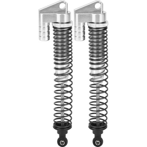 Lot de 2 amortisseurs métalliques RC pour SCX10II D90 90046 90047 90053 1/10 RC Crawler (argenté) (1/5)