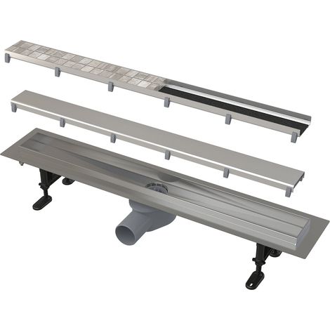 Alca Duschrinne mit befliesbarem Rost 950 (cpz13-double9-950)