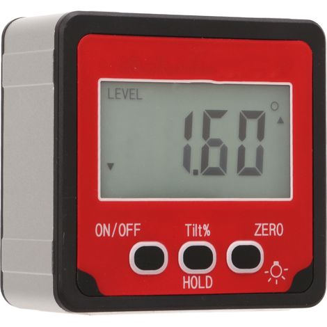 Niveau à angle numérique avec affichage LCD, inclinomètre magnétique de précision pour menuiserie et bricolage (1/5)