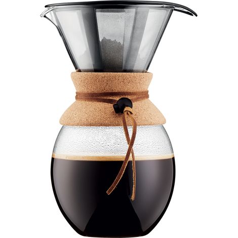Bodum - Cafetière avec filtre pour over 12 tasses 1,5 l en inox